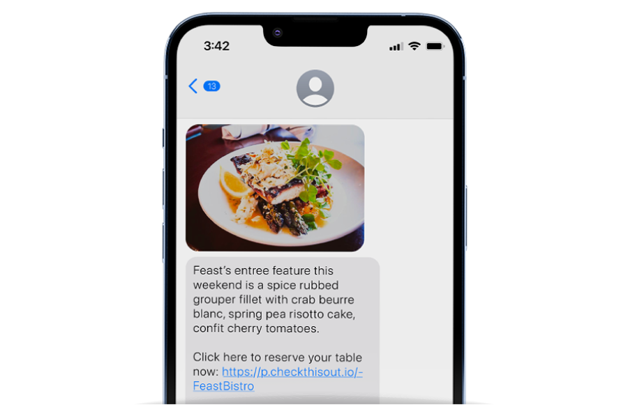 Check_This_Out_Texts_We_Love_Featured_Mobile Check This Out in Action - Feast text message, featured weekend meal